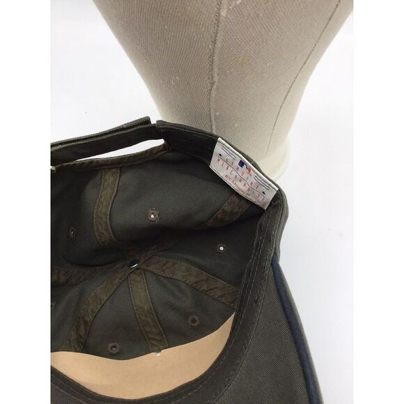 Atlanta Braves Hat Adjustable Strap By Annco Embroidered Olive - Picture 7 of 10